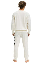 Retro MENS BOLT CASHMERE LIGHT SWEATER PANT - VINTAGE WHITE BLACK BOLT