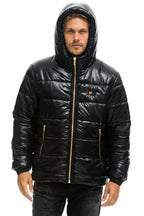 Retro BOLT LUXE TREKKER JACKET - GLOSSY BLACK