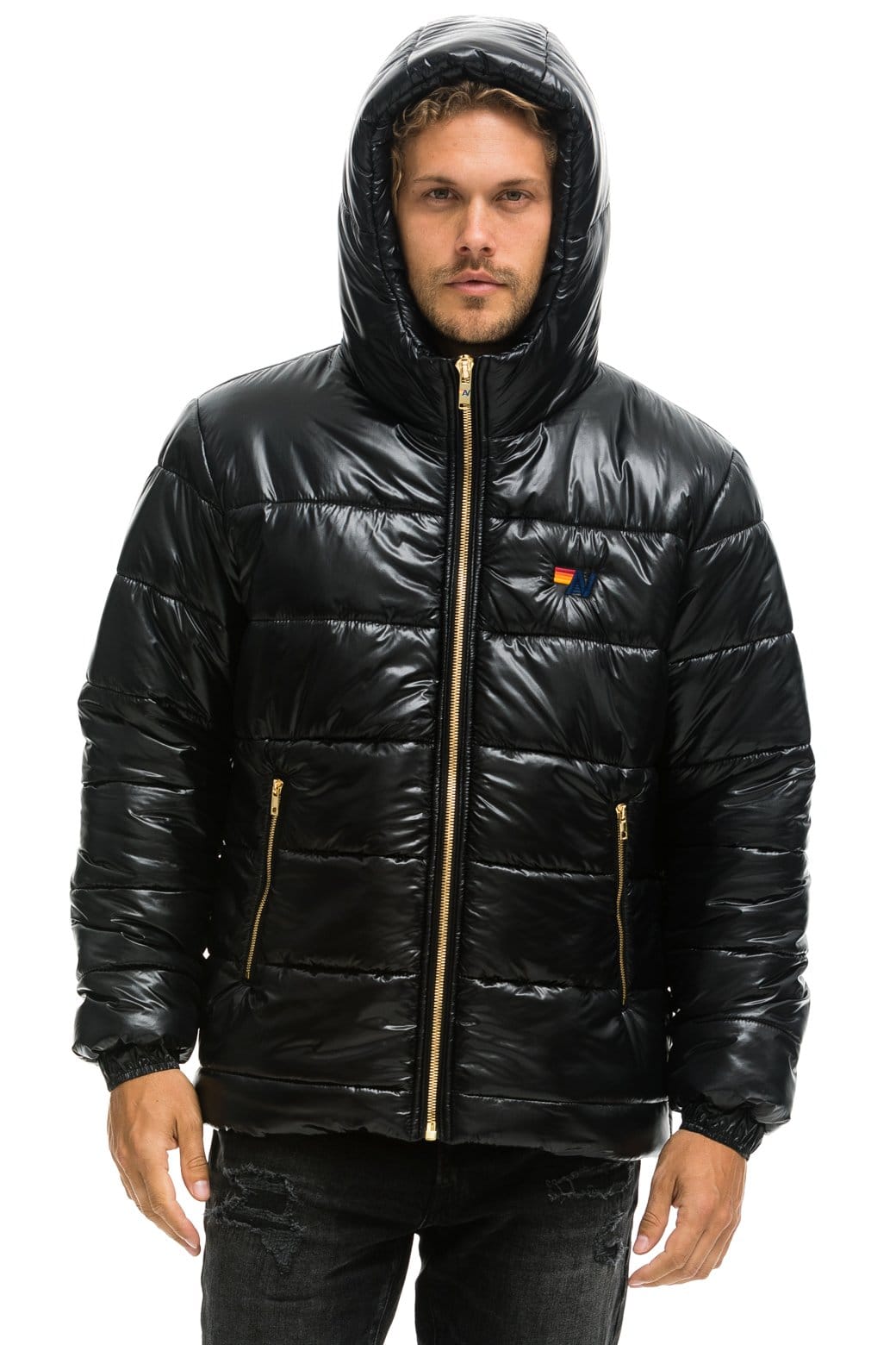 Retro BOLT LUXE TREKKER JACKET - GLOSSY BLACK