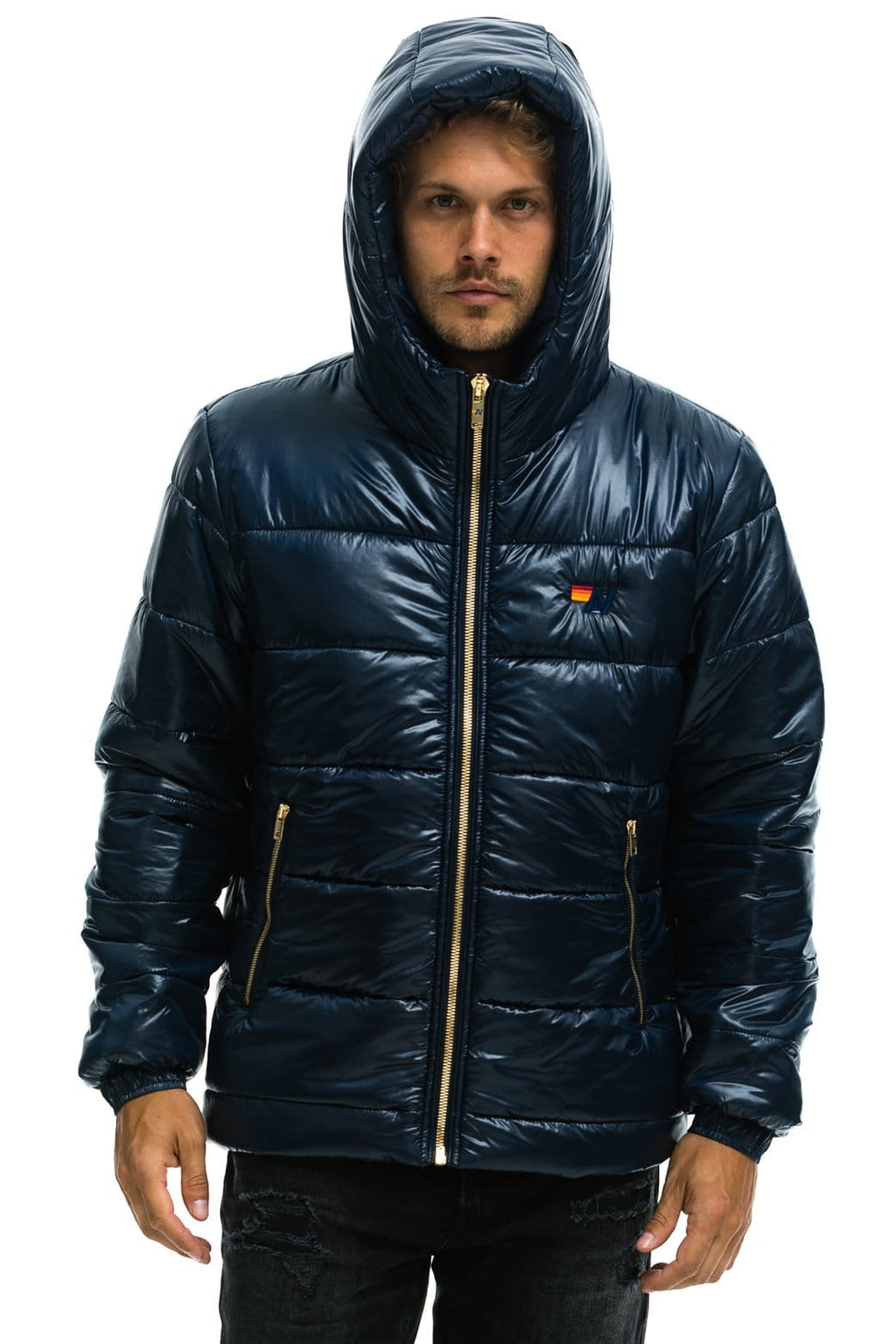 Retro BOLT LUXE TREKKER JACKET - GLOSSY NAVY