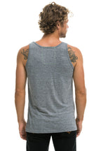 Retro MENS BOLT TANK - HEATHER GREY