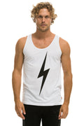 Retro MENS BOLT TANK - WHITE