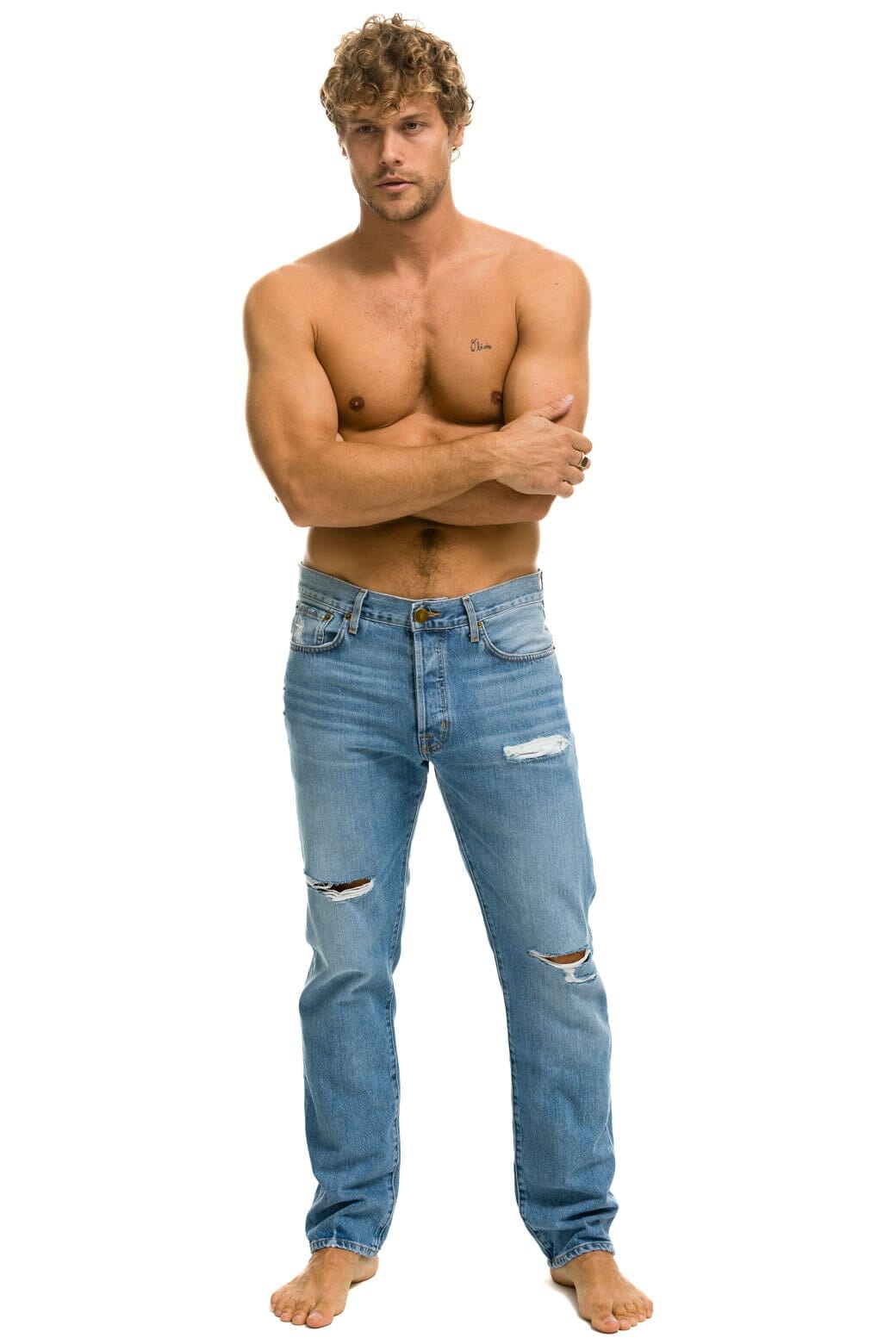 Retro MENS CLASSIC STRAIGHT LEG DENIM JEAN - SUPER LIGHT
