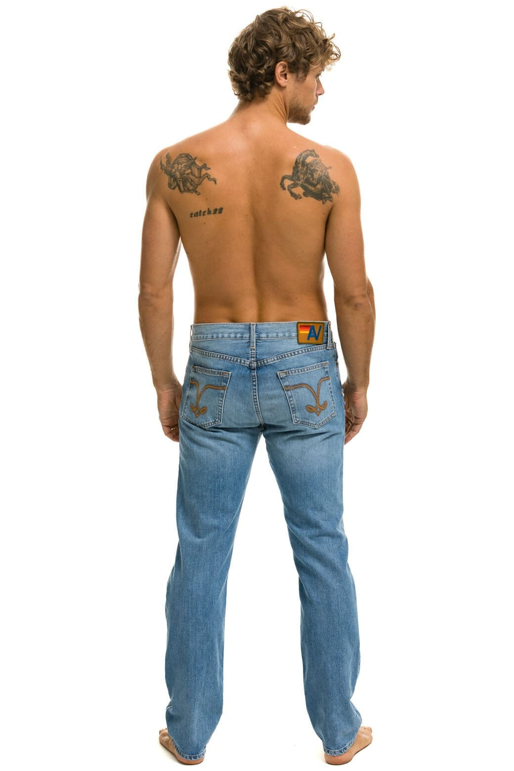 Retro MENS CLASSIC STRAIGHT LEG DENIM JEAN - SUPER LIGHT