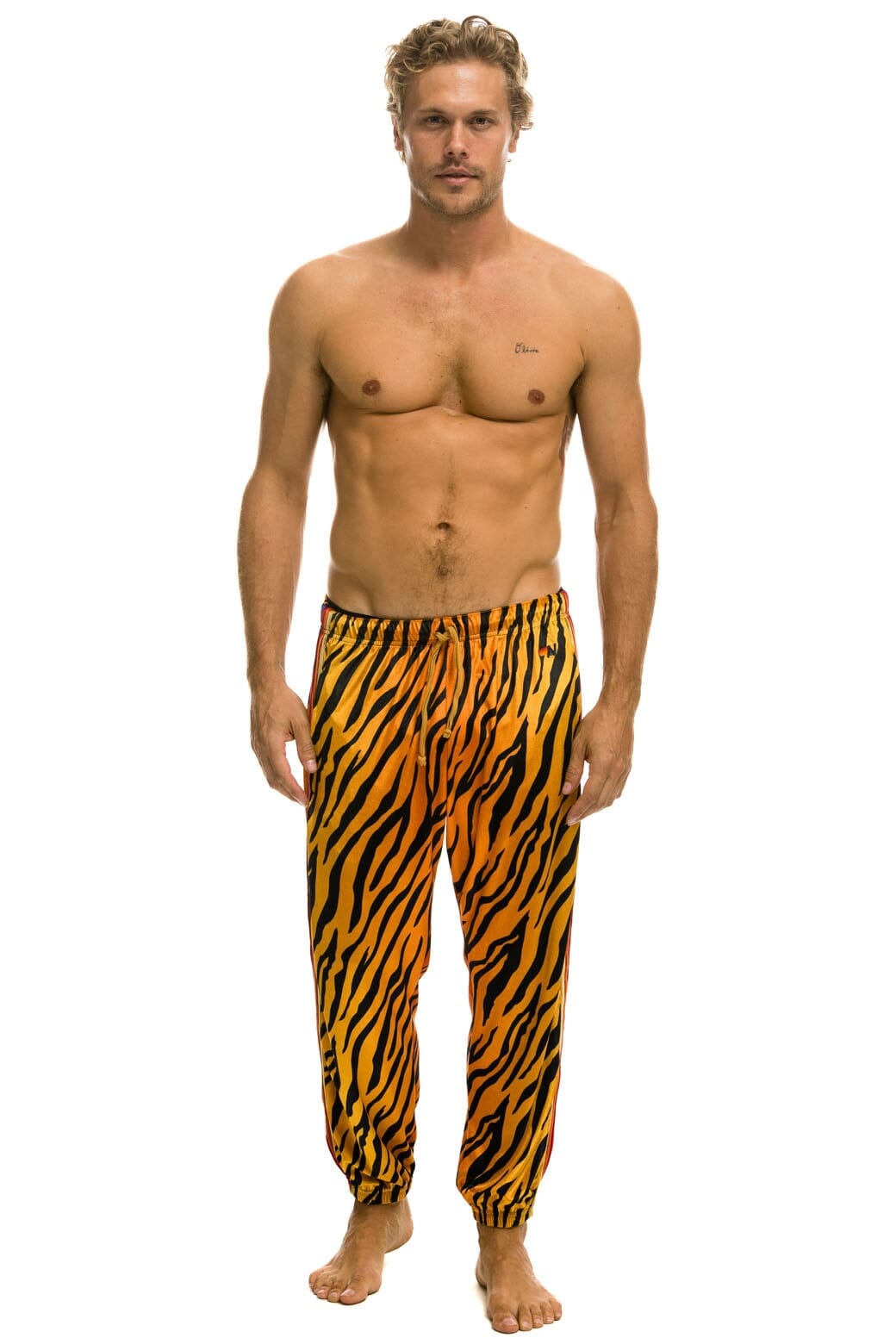 Retro CLASSIC VELVET SWEATPANTS - TIGER