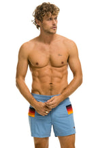 Retro MENS HORIZONTAL 5 STRIPE FLEX SHORTS - ISLANDA