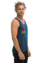 Retro MENS LOGO TANK - NAVY