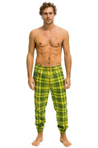 Retro UNISEX PLAID LODGE PANT - AVOCADO PLAID
