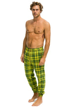 Retro UNISEX PLAID LODGE PANT - AVOCADO PLAID