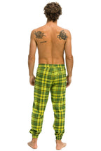 Retro UNISEX PLAID LODGE PANT - AVOCADO PLAID