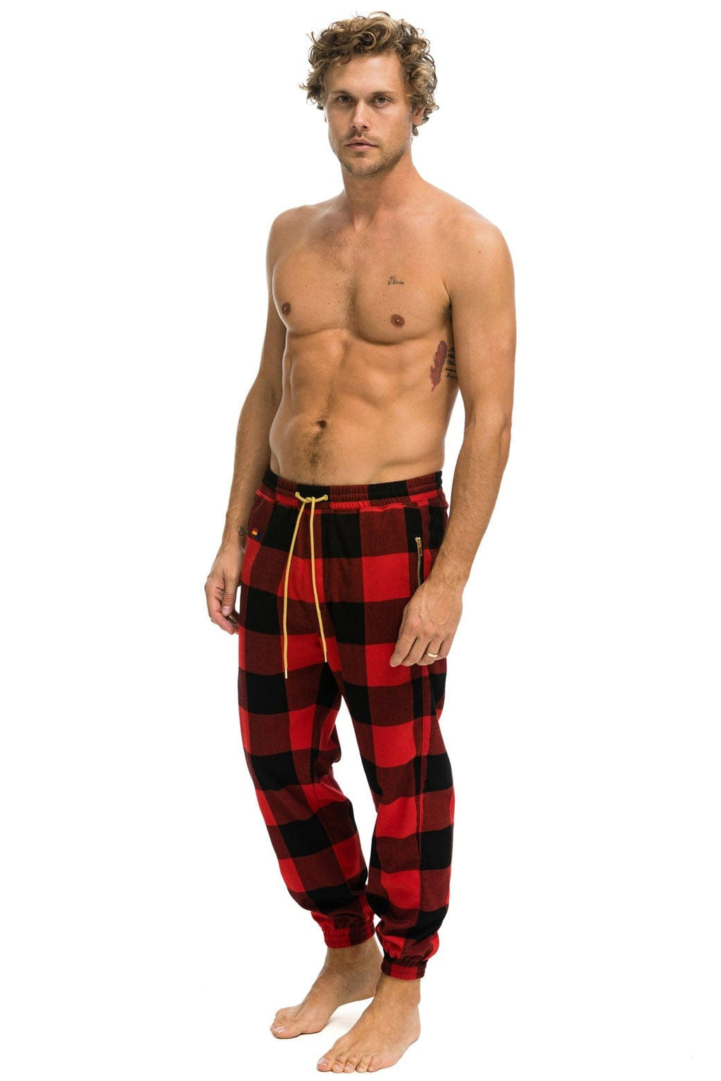 Retro UNISEX PLAID LODGE PANT - BUFFALO PLAID