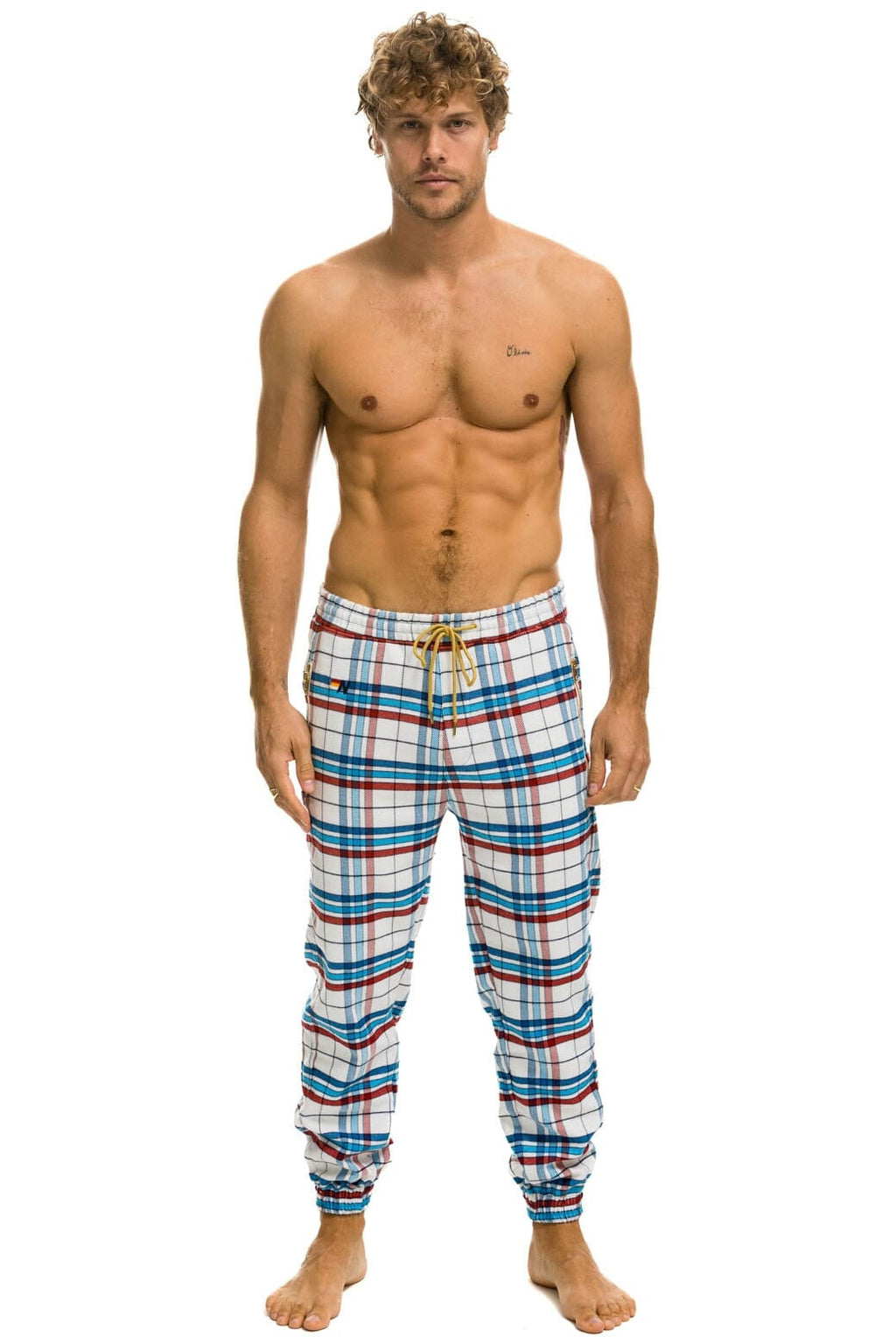 Retro UNISEX PLAID LODGE PANT - MONTAUK PLAID