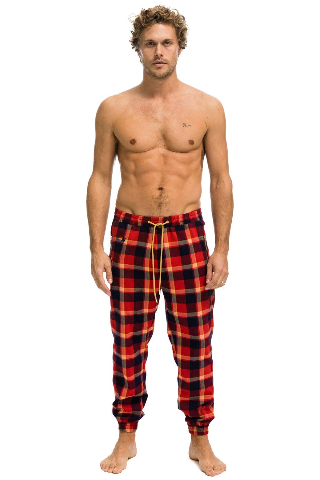 Retro UNISEX PLAID LODGE PANT - RUGBY PLAID