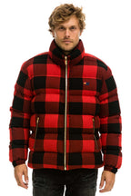 Retro UNISEX PLAID TRAVELER JACKET - BUFFALO PLAID