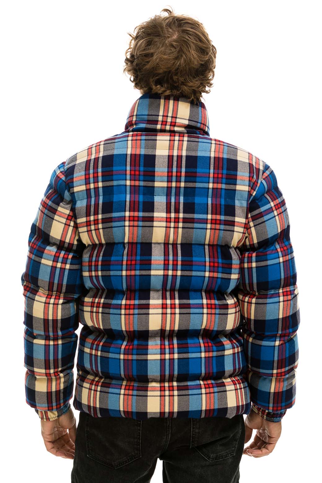 Retro UNISEX PLAID TRAVELER JACKET - PATRIOT PLAID