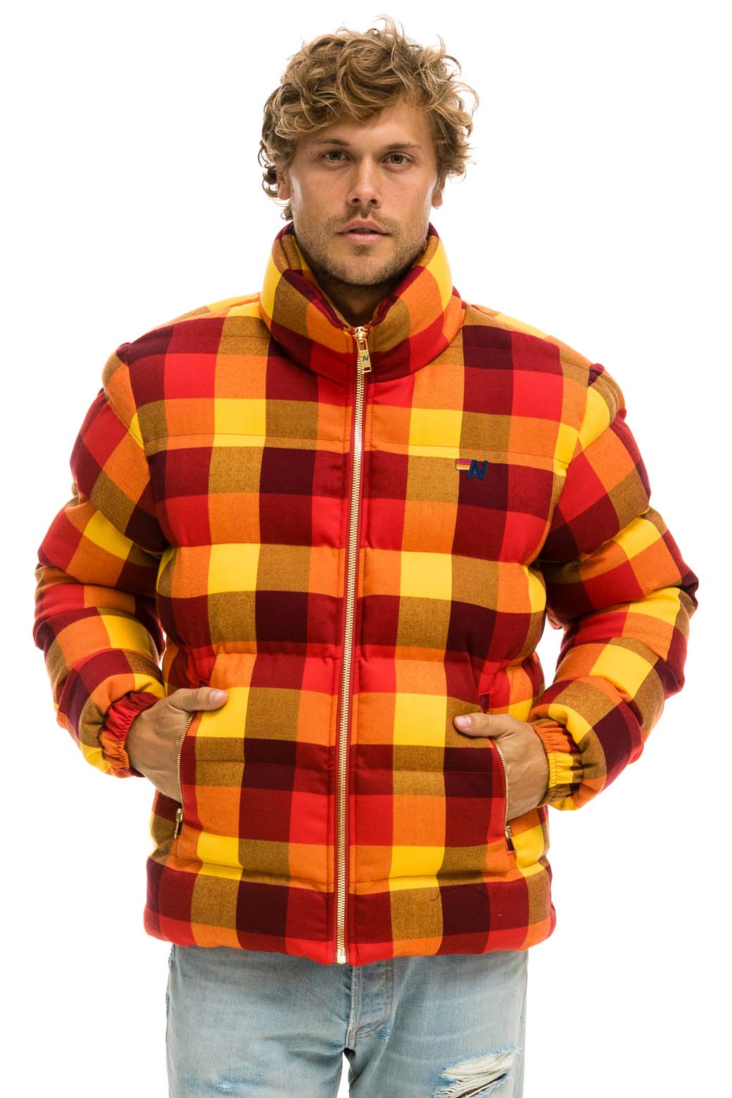 Retro UNISEX PLAID TRAVELER JACKET - SURFY PLAID