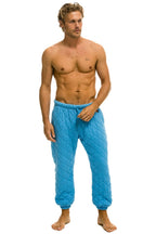 Retro QUILTED SWEATPANTS - OCEAN