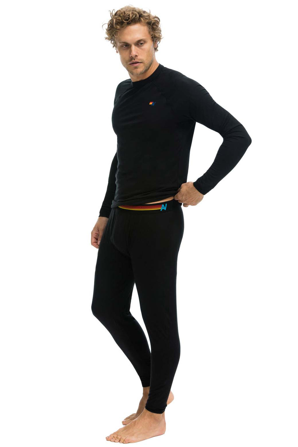 Retro MICRO MODAL BASE LAYER BOTTOM - BLACK