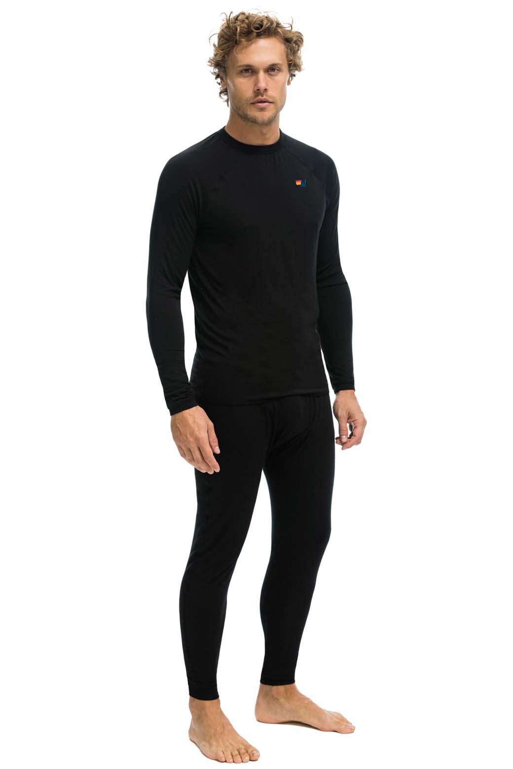 Retro MICRO MODAL BASE LAYER BOTTOM - BLACK