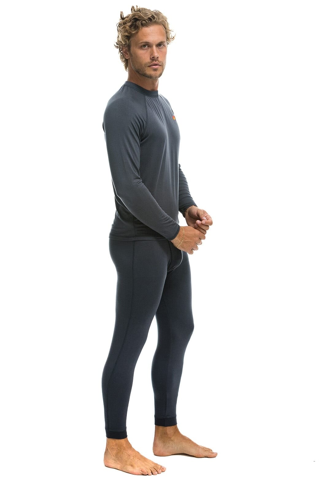 Retro MICRO MODAL BASE LAYER BOTTOM - TITANIUM