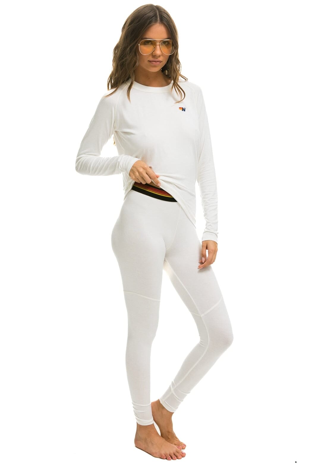 Retro MICRO MODAL BASE LAYER BOTTOM - VINTAGE WHITE