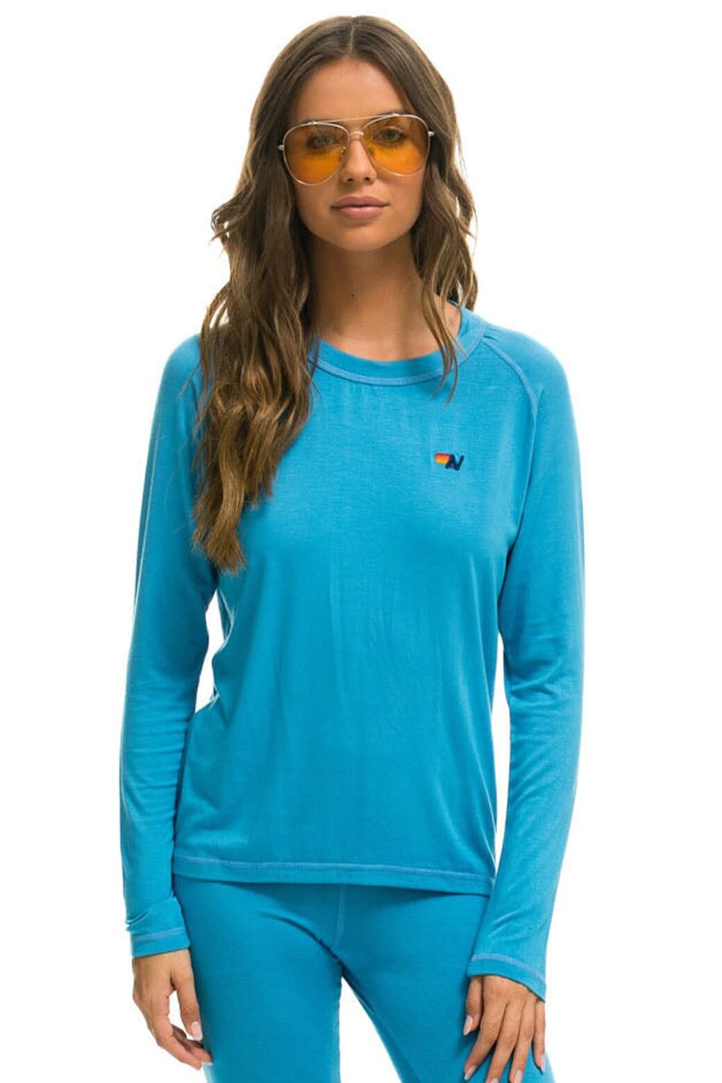 Retro MICRO MODAL BASE LAYER TOP - OCEAN