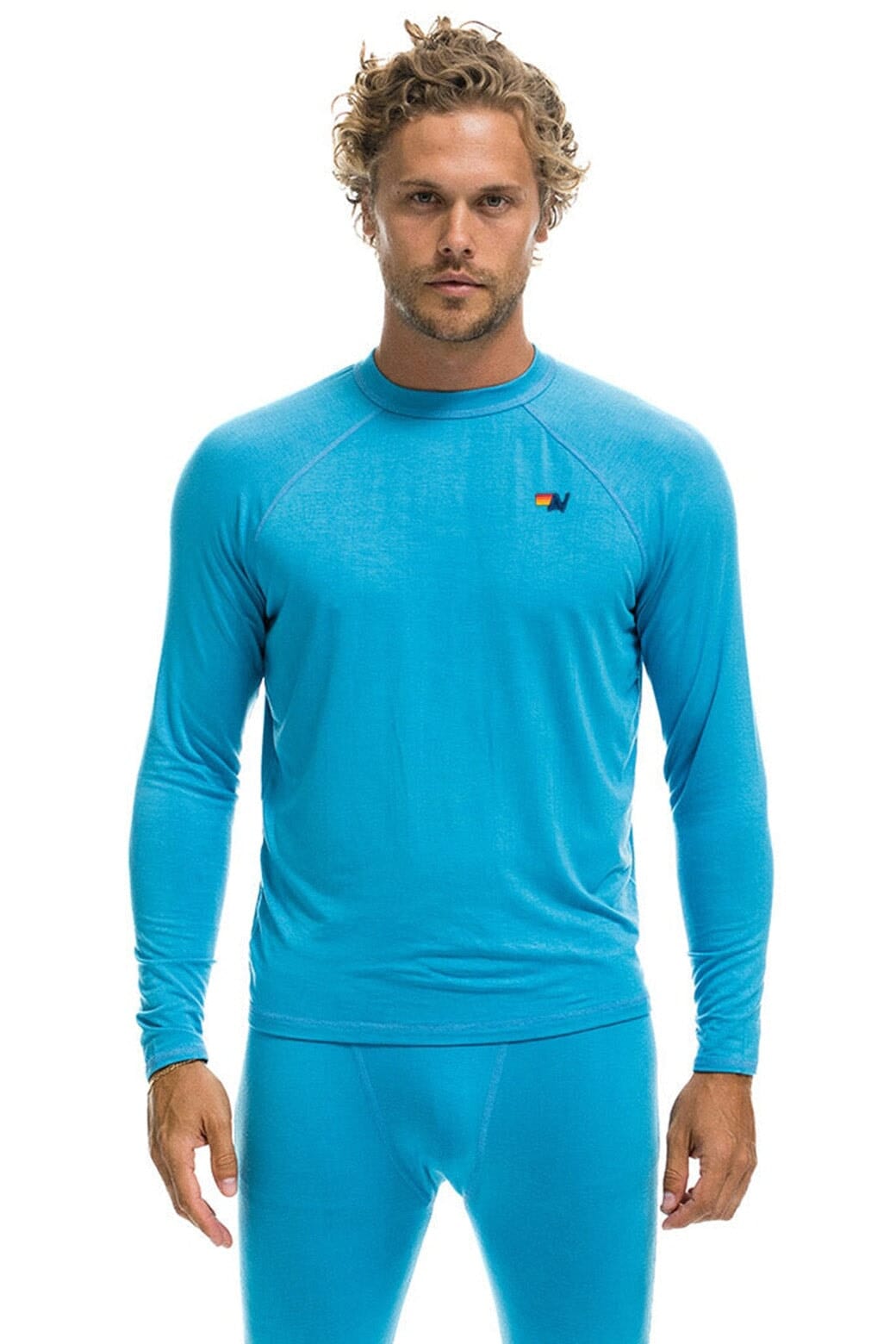 Retro MICRO MODAL BASE LAYER TOP - OCEAN