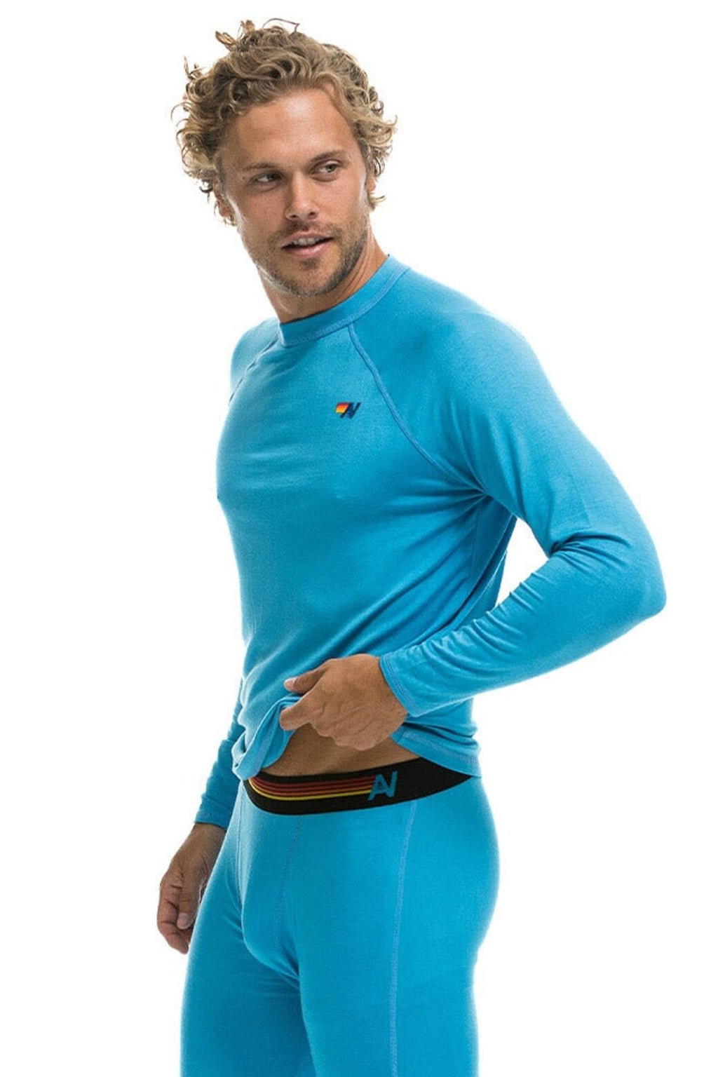 Retro MICRO MODAL BASE LAYER TOP - OCEAN