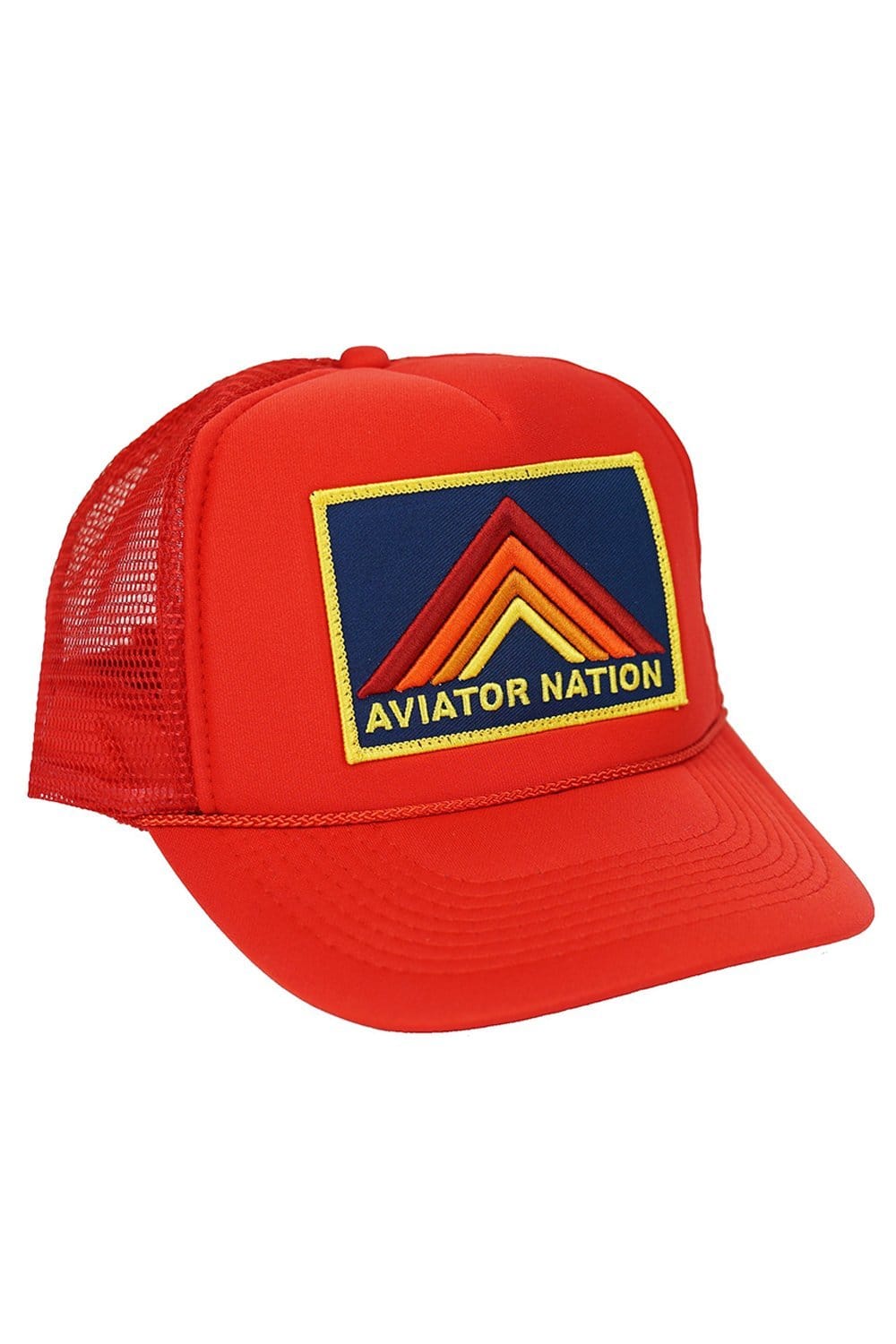 Retro MOUNTAIN STRIPE VINTAGE TRUCKER HAT