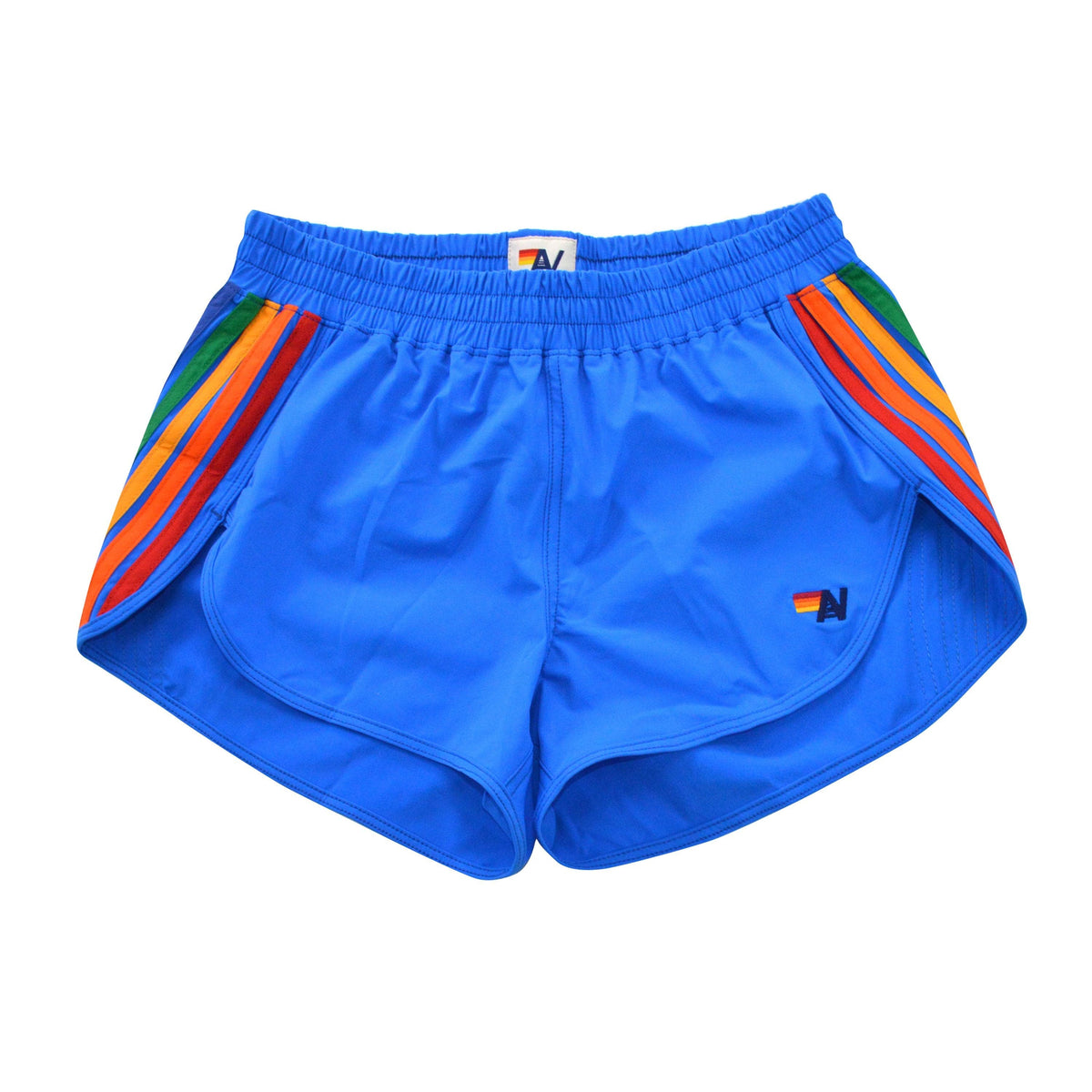 Retro WOMENS 5 STRIPE FLEX BOARD SHORTS - PARROT RAINBOW