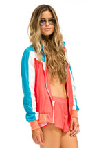 Retro NEW WOMENS ULTRA LIGHT JOGGER SHORTS - NEON RED