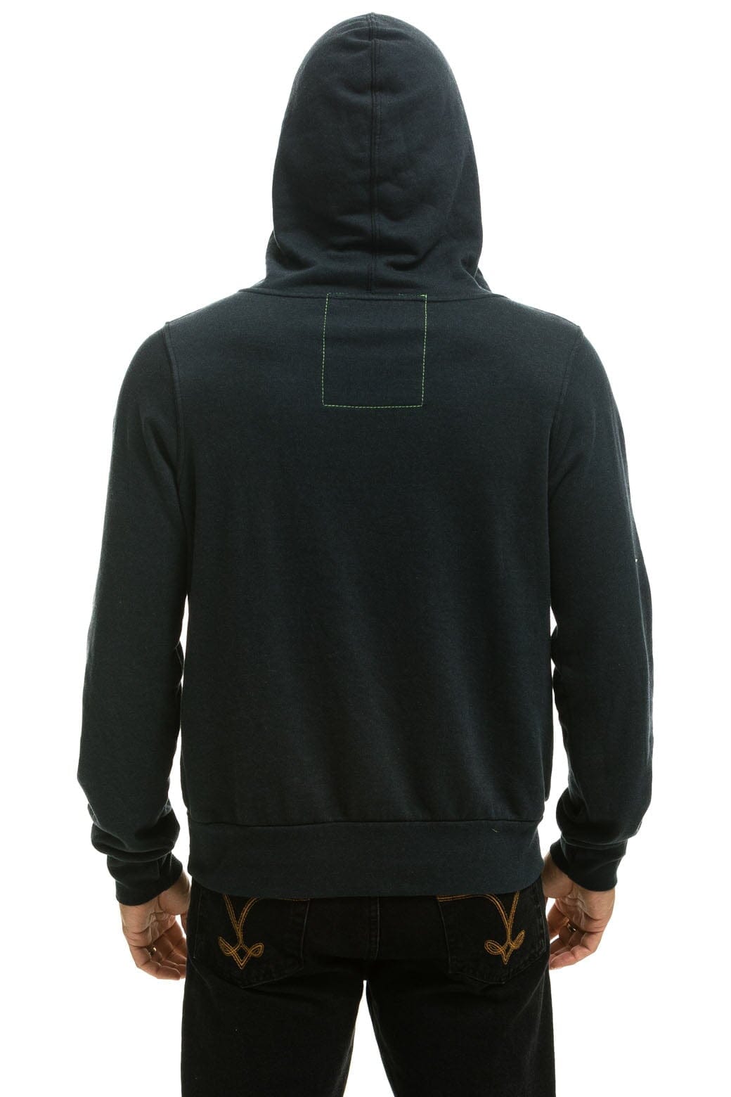 Retro NINJA PULLOVER HOODIE -CHARCOAL