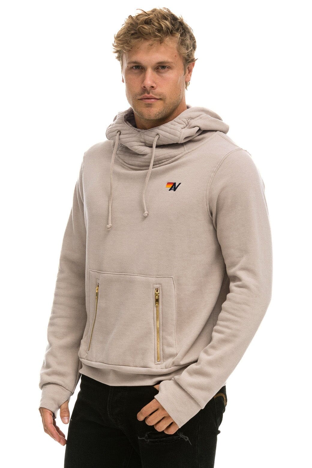 Retro NINJA PULLOVER HOODIE - SAND