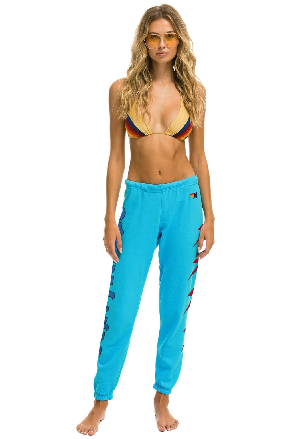Retro OUTSIDE LANDS 2024 UNISEX SWEATPANTS - NEON BLUE