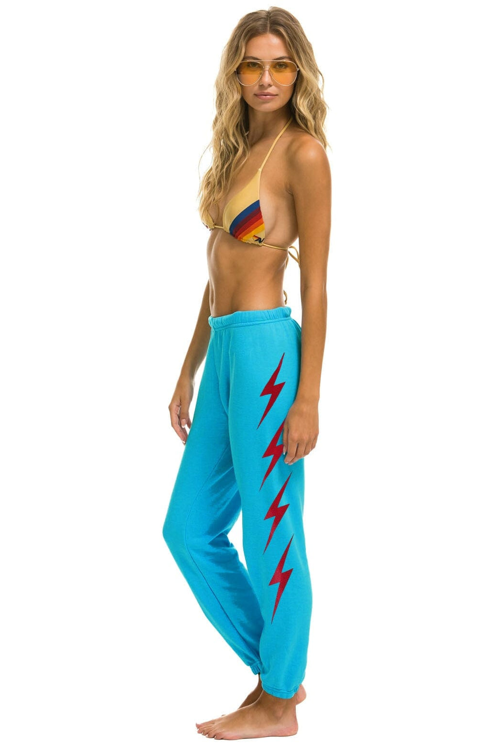 Retro OUTSIDE LANDS 2024 UNISEX SWEATPANTS - NEON BLUE