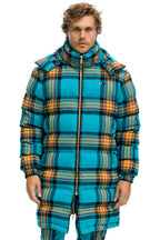 Retro PLAID UNISEX LONG TREKKER JACKET - JACKSON PLAID