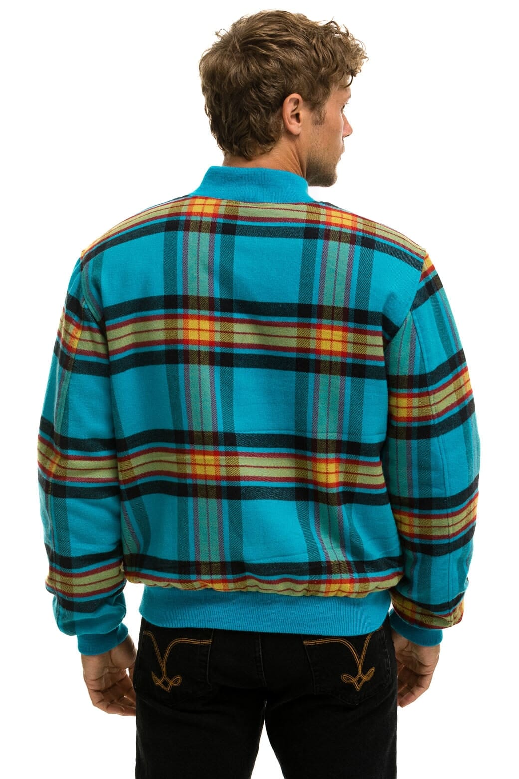 Retro PLAID UNISEX VARSITY JACKET - JACKSON PLAID
