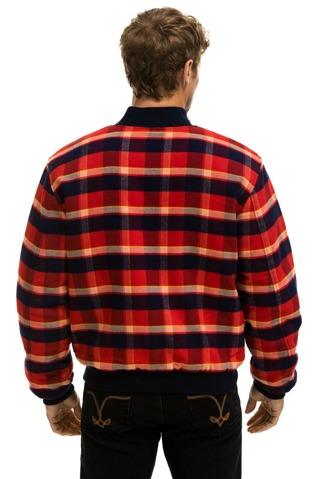 Retro PLAID UNISEX VARSITY JACKET - RUGBY PLAID