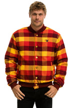 Retro PLAID UNISEX VARSITY JACKET - SURFY PLAID