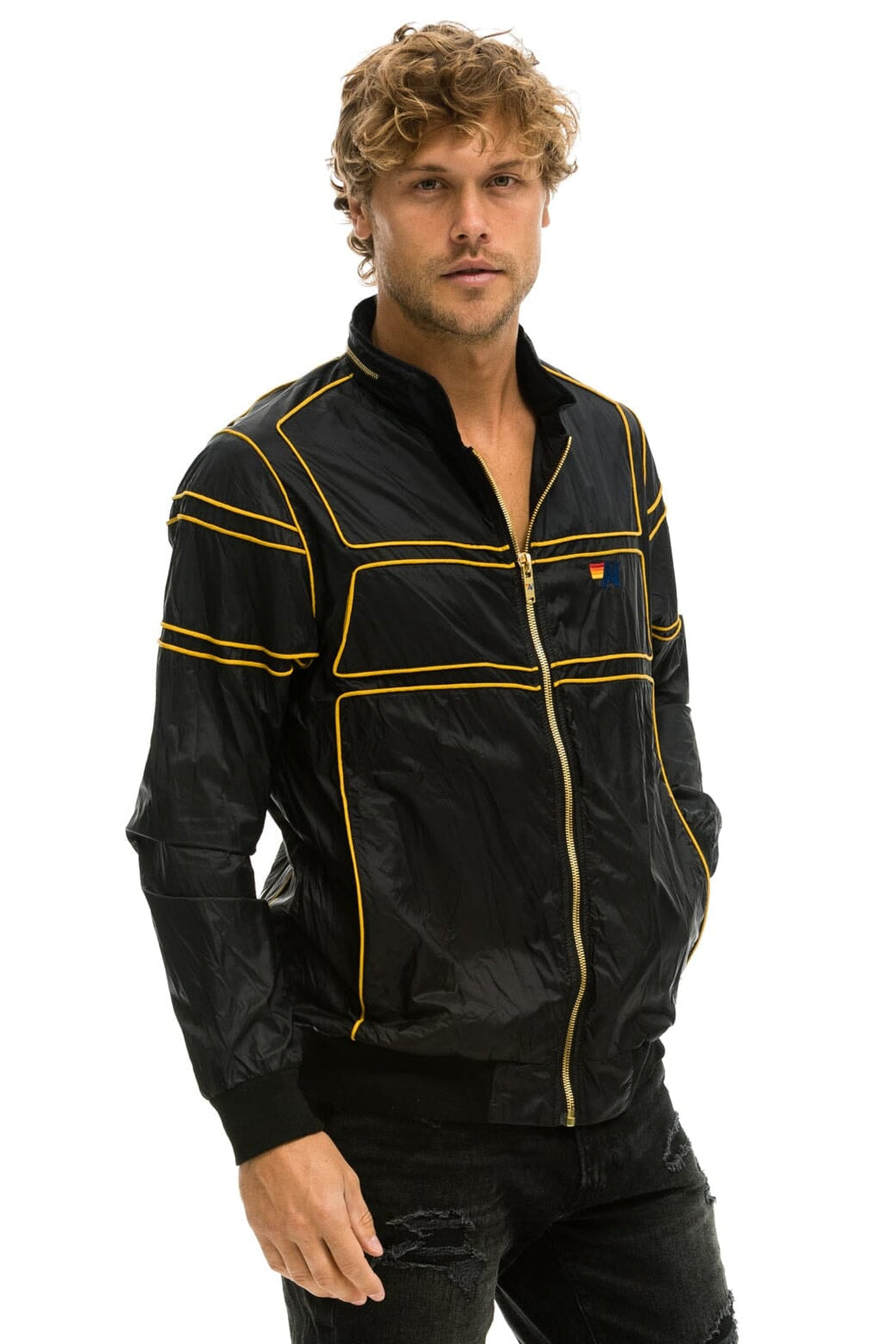 Retro RACER JACKET - BLACK