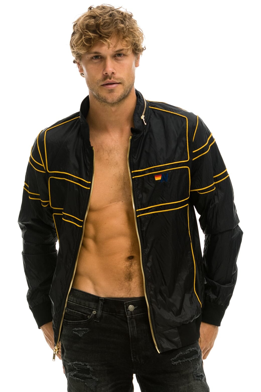 Retro RACER JACKET - BLACK