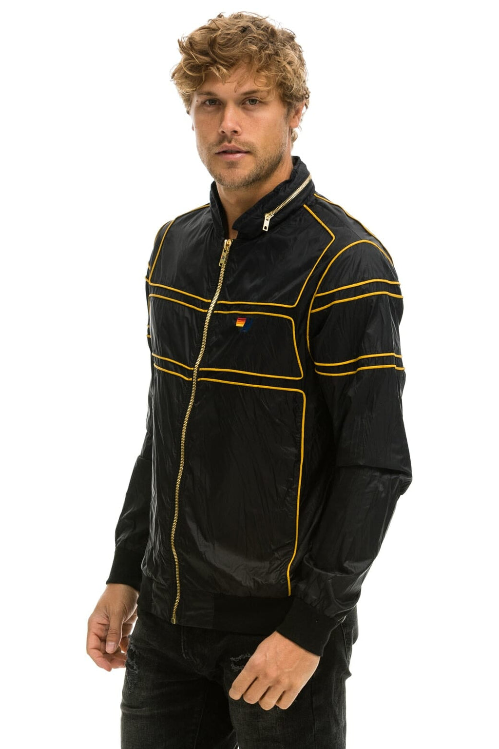 Retro RACER JACKET - BLACK