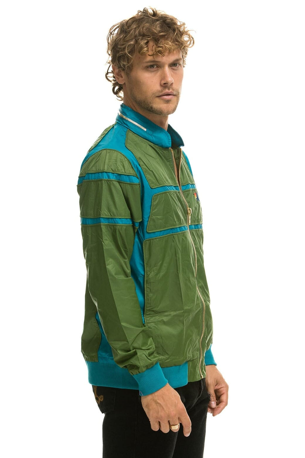 Retro RACER JACKET - GARDEN GREEN
