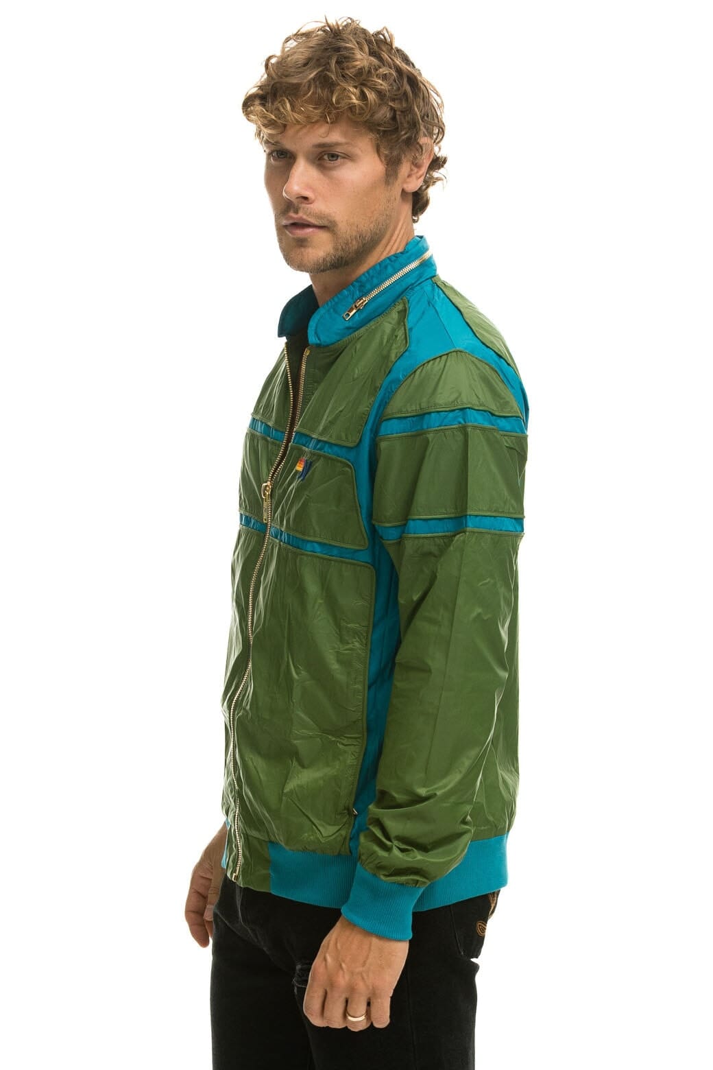 Retro RACER JACKET - GARDEN GREEN