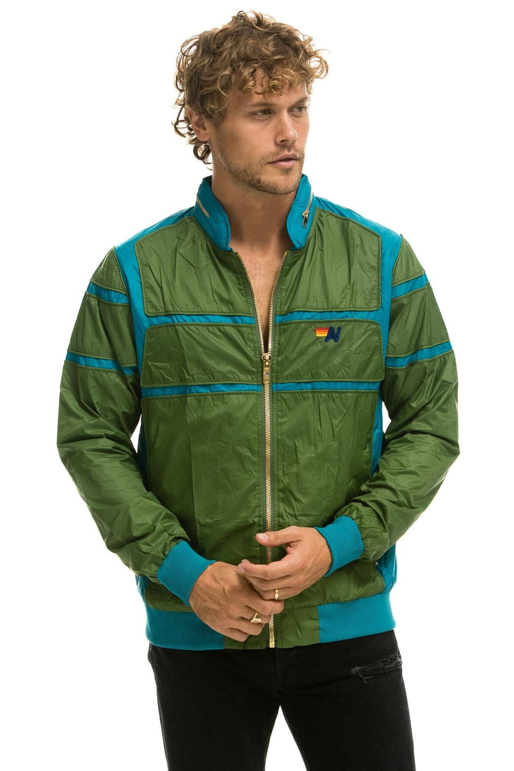 Retro RACER JACKET - GARDEN GREEN