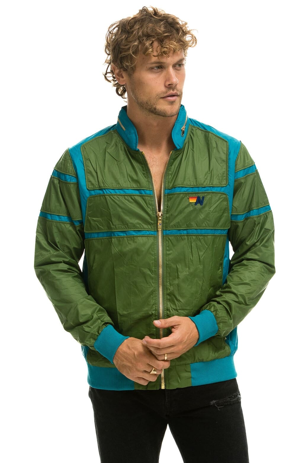 Retro RACER JACKET - GARDEN GREEN