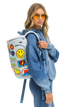 Retro VINTAGE PATCH DENIM PUFFER BACKPACK - SUPER LIGHT VINTAGE