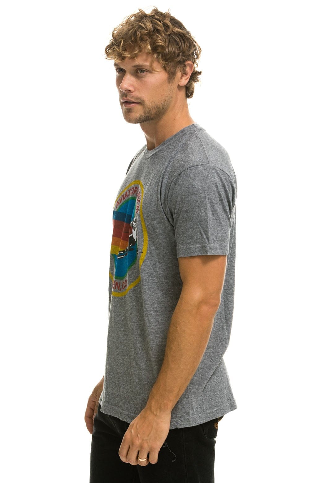 Retro SIGNATURE ASPEN TEE - HEATHER GREY