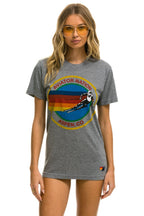 Retro SIGNATURE ASPEN TEE - HEATHER GREY