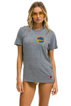 Retro SIGNATURE SMALL VENICE CIRCLE LOGO TEE - HEATHER GREY